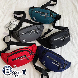 bag_1(BAG1698) กระเป๋าคาดอกและเอวลายWANLIFUช่องเยอะมาก