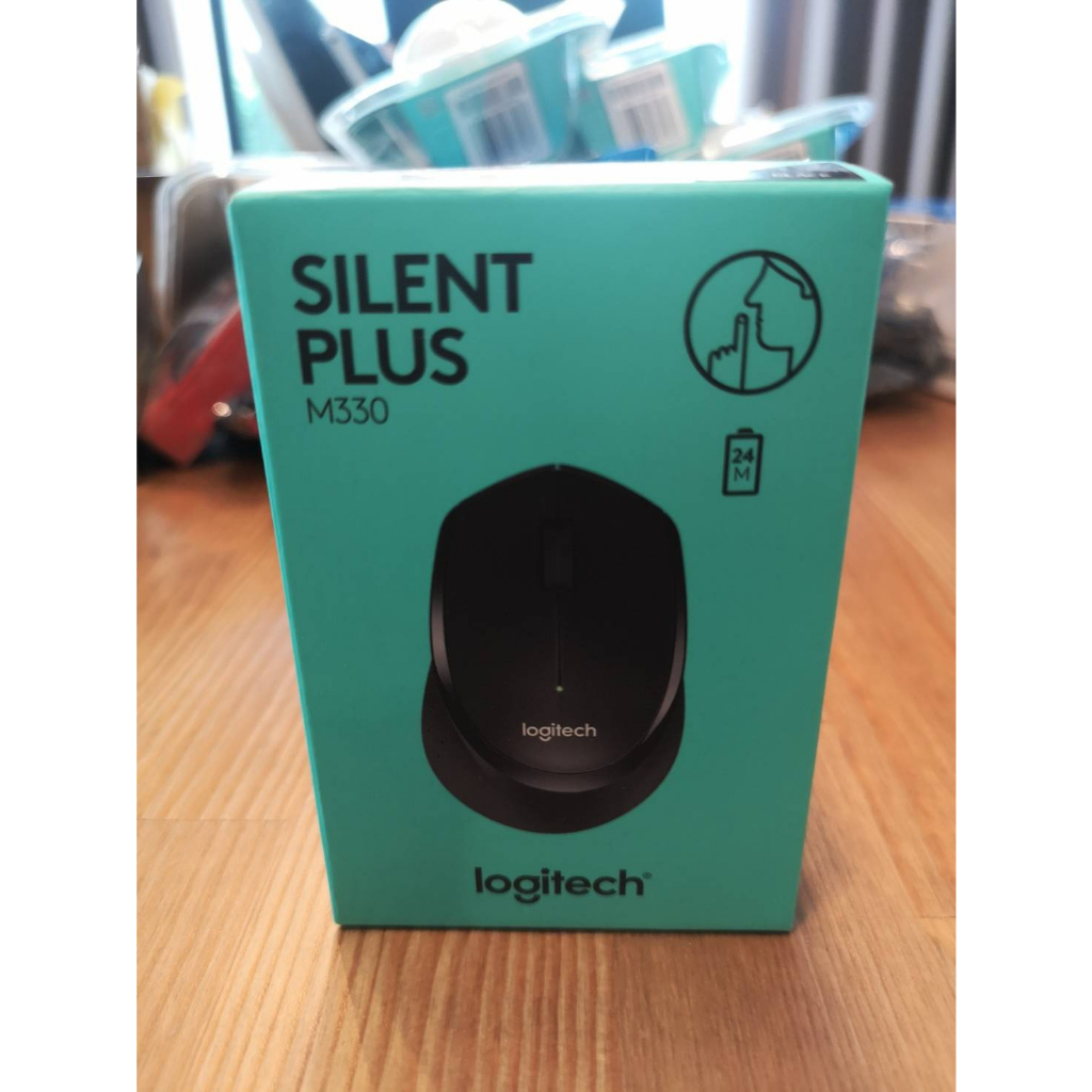 Logitech M330 Silent Plus Wireless Mouse Black 1000 DP (เมาส์ไร้สาย เสียงเงียบ) LGT-910-004944