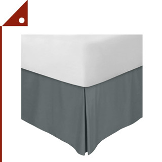 Utopia : UTPUB0235* ผ้าคลุมชายเตียง Bedding Bed Skirt King Size, Grey