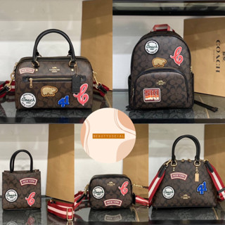 🟥หนังแท้🟥 MS เกรด 1:1 coach กระเป๋าเป้ สะพายข้าง กระเป๋าแบรนด์เนม กระเป๋าปั้มแบรนด์👛