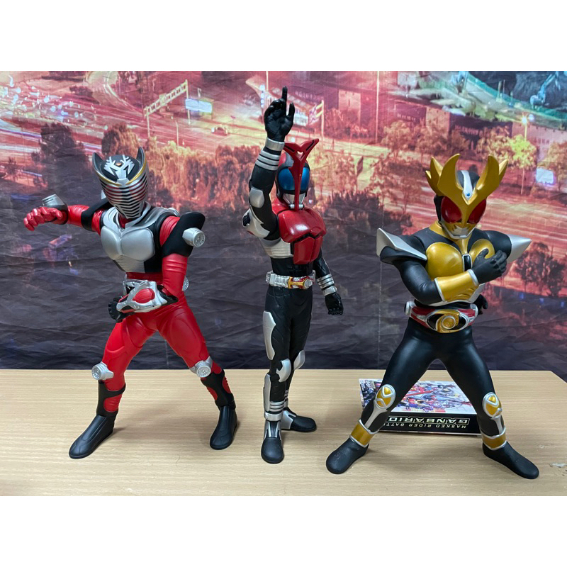 kamen rider โมเดล มาสไรเดอร์ Bandai Agito Ryuki Big soft vinyl 10th anniversary