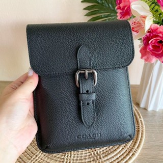 🎊มาใหม่ระเป๋าสะพายสีดำNEW SMALL HUDSON CROSSBODY (COACH 1309)QB/BLACK