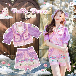 💎พร้อมส่ง💎Maria ชุดเซ็ท Fluffy perry set