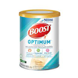 Exp 10/12/2023 Nestle Boost Optimum เนสท์เล่ บูสท์ ออปติมัม อาหารสูตรครบถ้วน ที่มีเวย์โปรตีน สำหรับผู้สูงอายุ