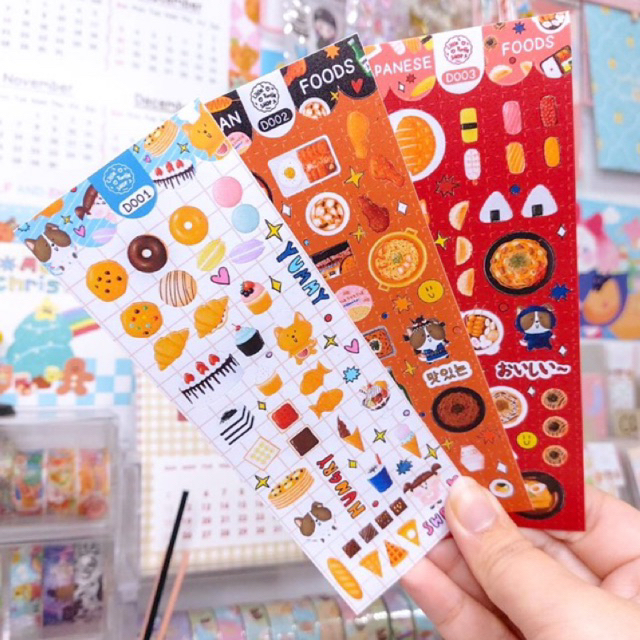 STICKER PVC MATT | Half a6 (D001-D003)