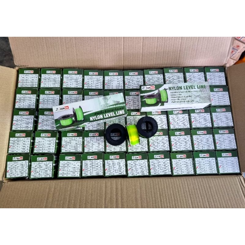 สายเอ็น สายเอ็นสะท้อนแสงสีเขียว ราคายกกล่อง6ม้วน - รูปที่ 3