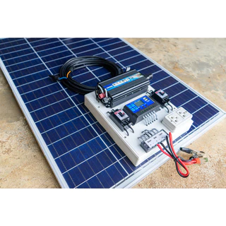 ชุดนอนนา 1000W พร้อมแผง 100 วัตต์ (ไม่รวมแบต) ชุดคอนโทรล ชาร์จเจอร์ โซล่าเซลล์ พลังงานแสงอาทิตย์ 12Vและ 12Vto 220V