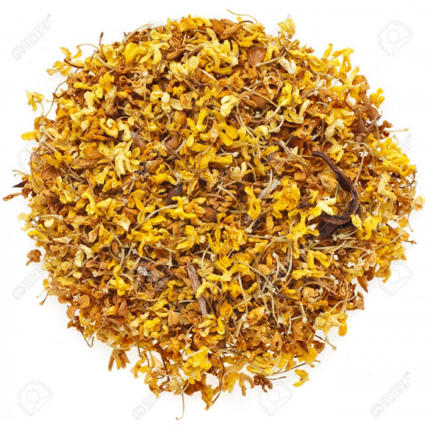 ดอกหอมหมื่นลี้ ชาหอมหมื่นลี้ ชาตัวหอม Osmanthus Flower Tea 50g  ตราปราชญา - รูปที่ 2