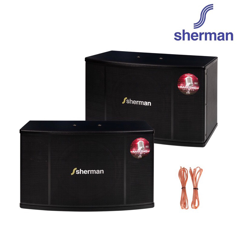 SHERMAN SN-006 ตู้ลำโพงคาราโอเกะ ขนาด 10 นิ้ว รองรับกำลังขยาย 300W