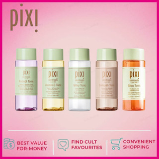 Pixi Tonic Glow VitaminC Milky Tonic Clarifying 100 มล. PIXI Toner ผลิตภัณฑ์ขัดผิว สูตรอ่อนโยน ช่วยเผยผิวใหม่ กระจ่างใสเหมือนออร่า