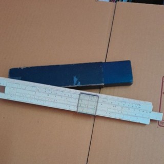 ไม้บรรทัด HIMI slide rule รูล  rule สไลด์รูล slide rule ไม้บรรทัดสำหรับคิดคำนวณแบบโบราณ