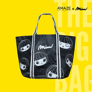 Mi Mi (แพ็ค10ใบ) กระเป๋าใส่ของรักษ์โลก ลาย A Bag With X10 (AX02BL)