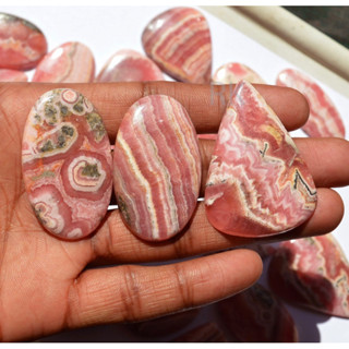 1 pc Natural Rhodocrosite 2-3 cm Polished Cabochon Stone / Top High Quality Stone / Jewelry Stone Healing Chakra