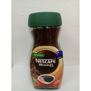 พร้อมส่ง!! Nescafe Blend43 Espresso เนสกาแฟ เอสเปรสโซ่ อินสแตนท์ คอฟฟี่ กาแฟสำเร็จรูป 250กรัม exp.05/2024