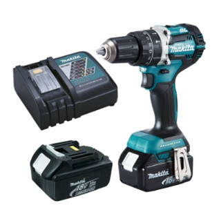 MAKITA (มากีต้า) สว่านไร้สายกระแทก 18 โวลต์ รุ่น DHP484RFE รวมแบตและแท่นชาร์จ