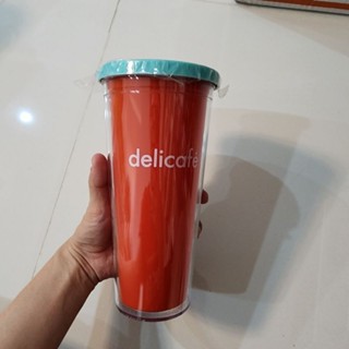 แก้วน้ำ delicafe เก็บความเย็น สีสดใส