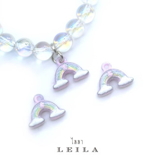 Leila Amulets อุณาโลม เหนือเมฆ Baby Leila Collection ห่วงห้อย (พร้อมกำไลหินสวยงามตามรูป)