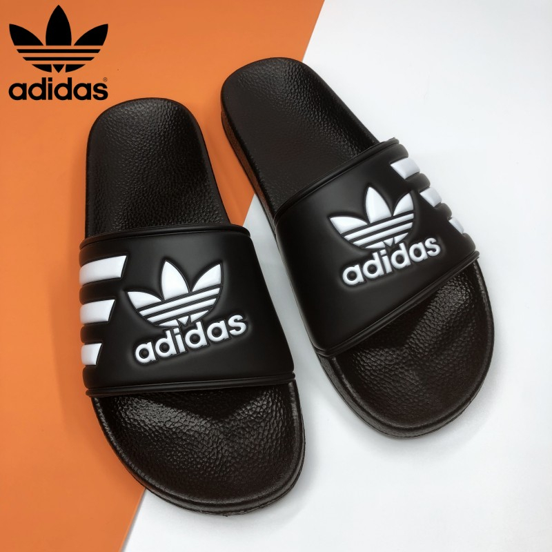ADIDASรองเท้าแตะลำลองสำหรับผู้ชายและผู้หญิง พื้นนุ่มสบาย