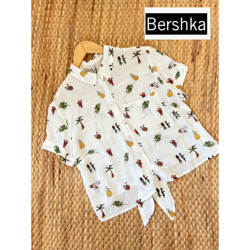 Bershka x cotton shirt x size M x อก 35 ยาว 18 564 (9)