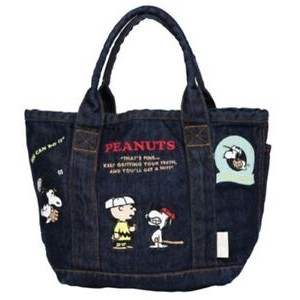 PEANUTS SNOOPY ROOTOTE DELI DENIM TOTE BAG