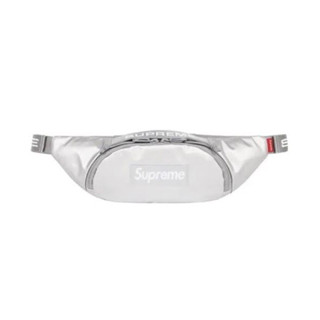 ใหม่พร้อมส่ง ของแท้ กระเป๋า Supreme Small Waist Bag Silver