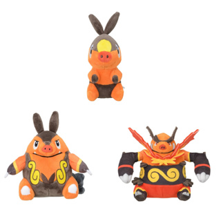 [ส่งตรงจากญี่ปุ่น] ตุ๊กตาโปเกม่อน Tepig Pignite Emboar Japan Pocket Monster