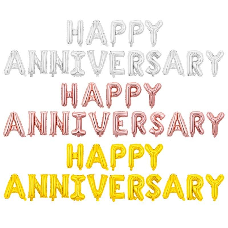 ฟอยล์อักษร HAPPY ANNIVERSARY