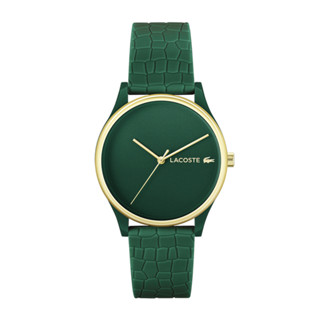 LACOSTE  CROCODELLE รุ่น LC2001247 นาฬิกาข้อมือผู้ชาย สายซิลิโคน สีเขียว หน้าปัด 36 มม.