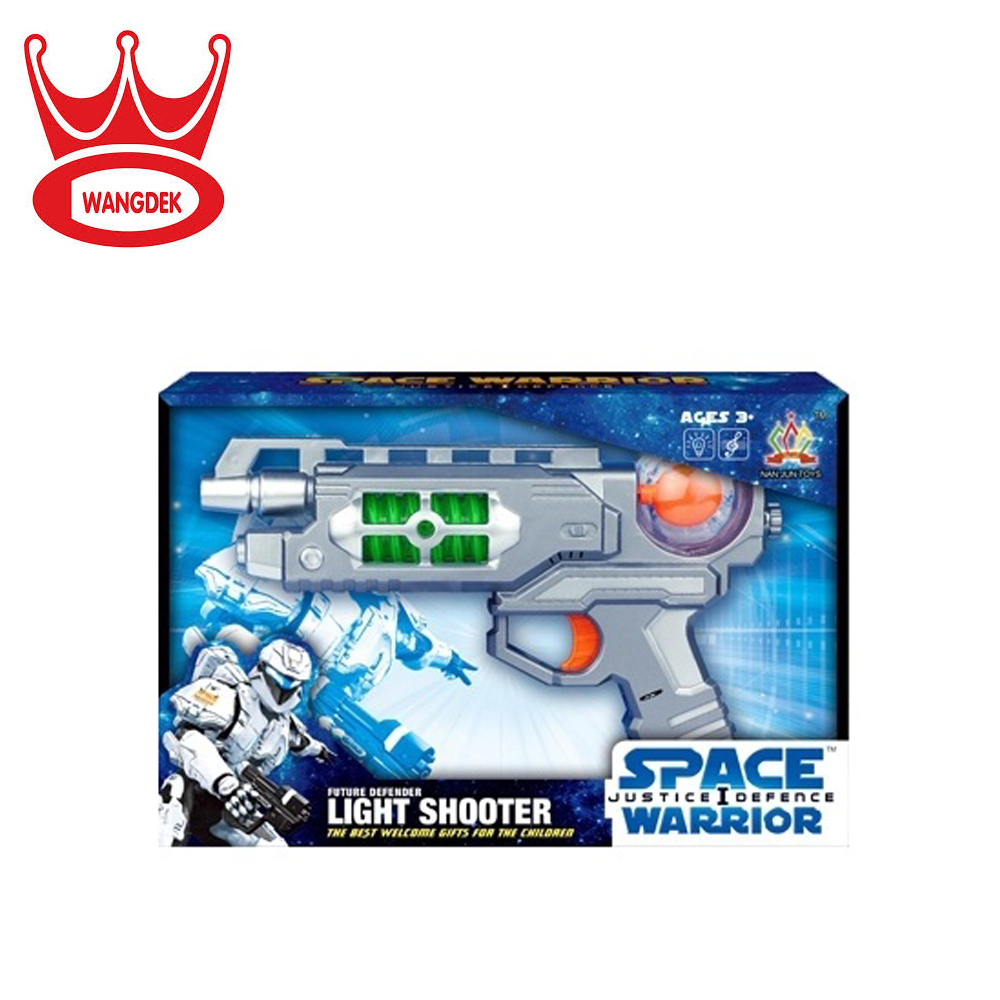 Wangdek Space Warrior Gun with light&sound วังเด็ก ปืนของเล่น สเปซ วอร์ริเอ่อร์ NJ888-1E/414122
