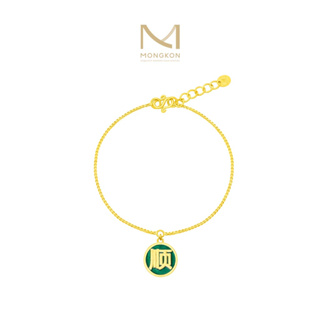 Mongkon Gold ทองคำแท้บริสุทธิ์สูง 96.5% สร้อยข้อมือ 1 สลึง Auspicious Letters