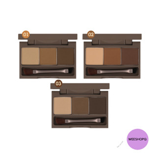 เขียนคิ้วแบบฝุ่น (MEILINDA) 3D Brow powder palette