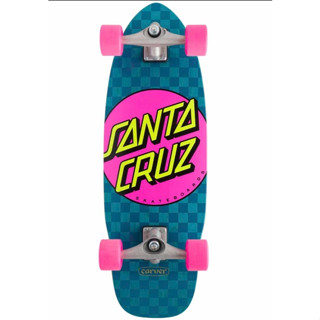 Santa Cruz x Carver | 9.75x29.95 Pink Dot Check Cut Back  Complete Suftskate