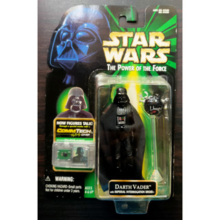 Star Wars, The Power of the Force Green Card Commtech Darth Vader Action Figure 3.75 Inches