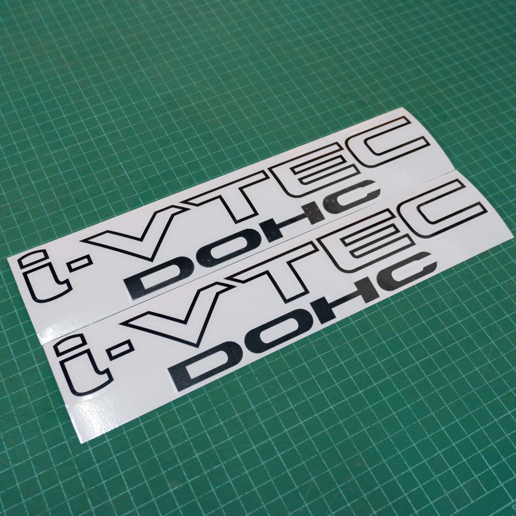 สติ๊กเกอร์ติดรถ VTEC/i-VTEC SOHC/DOHC งานตัดประกอบชุด 2แผ่น