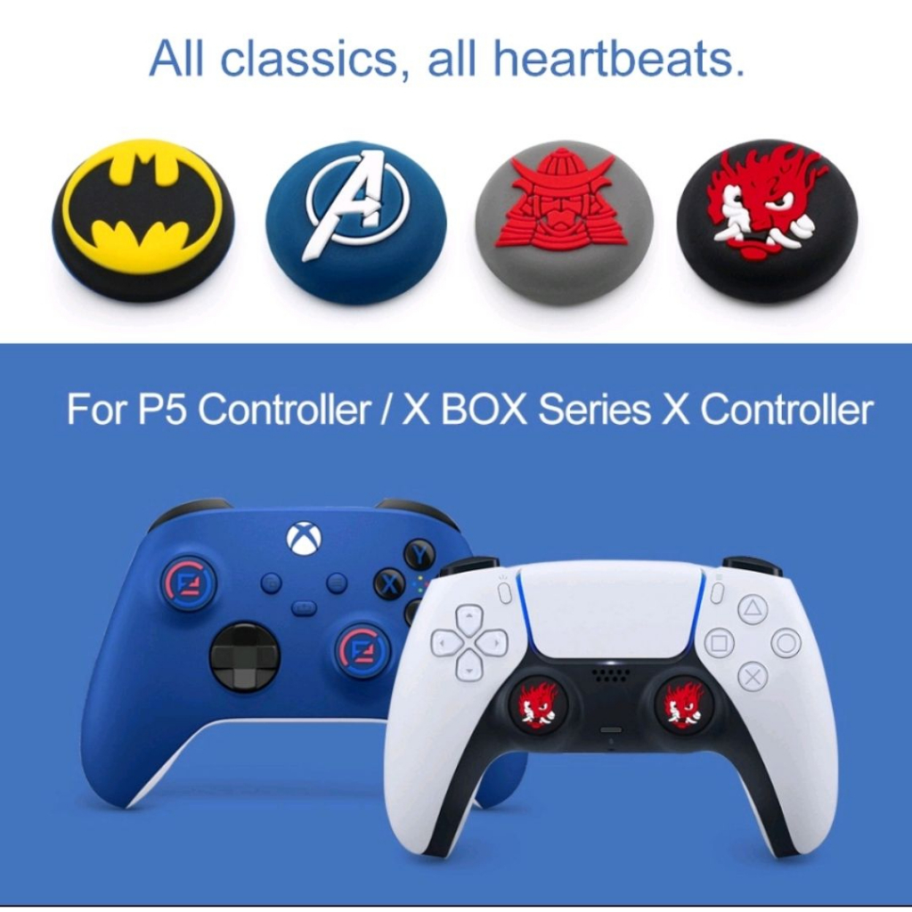 (1อัน) ซิลิโคนหุ้มปุ่มอนาลอคจอย PS5 /PS4 /PS3 /PS2 /Xbox Series /Xbox /Joy Pro Switch /Grip Cap, Controller #ลิ้งค์1 - รูปที่ 2