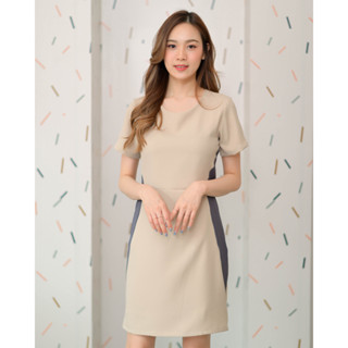 CRAYONBRAND - ชุดเดรส รุ่น Twotone side dress