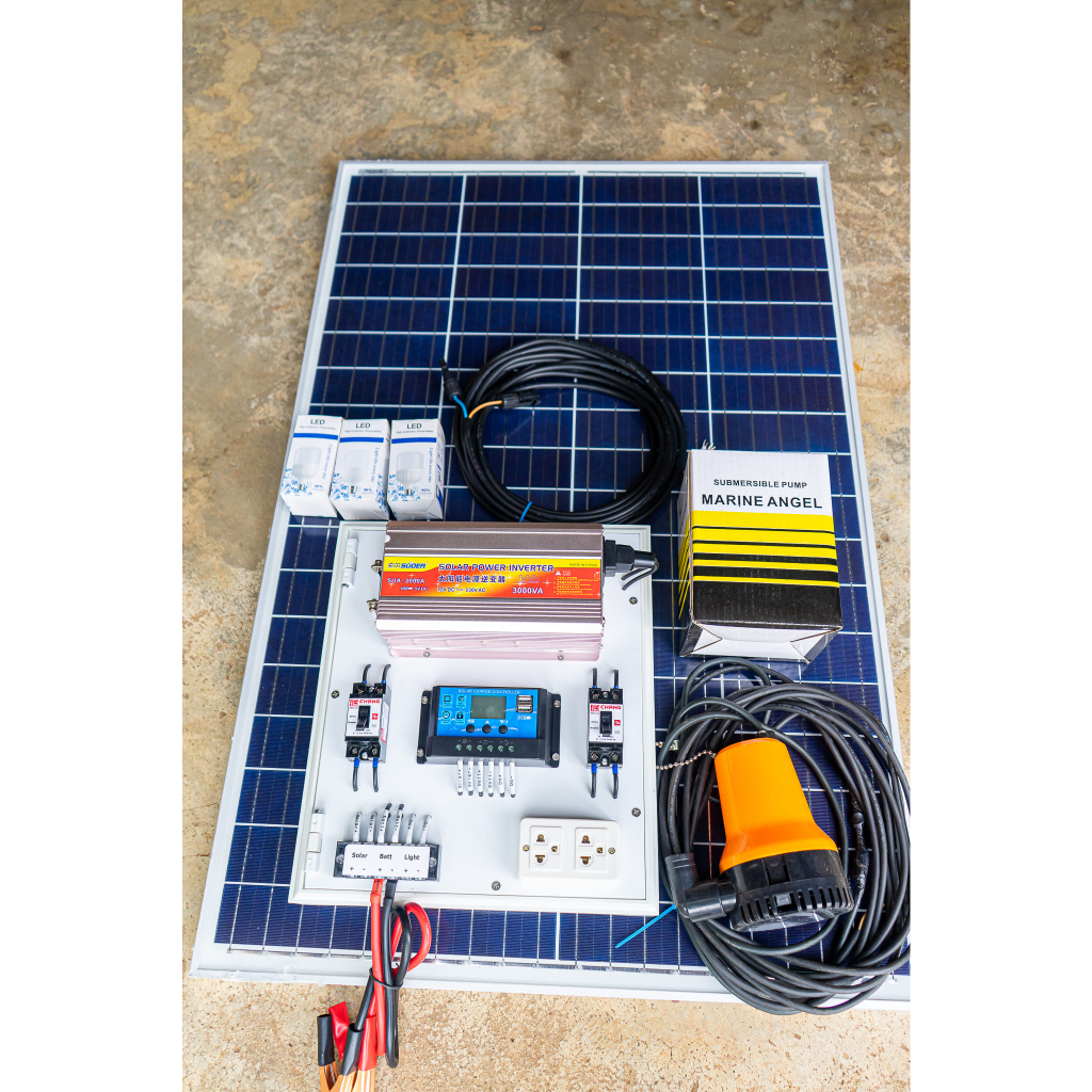 ชุดนอนนา 3000W suoer พร้อมแผง 100w (ไม่รวมแบต) ❤️แถม(ปั้มน้ำ65w) แถม(หลอดไฟ5w)❤️ - รูปที่ 6