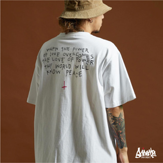 Just say Bad ® Oversize Long รุ่น Peace ( สกรีนนูน ) สีขาว M L / OLS