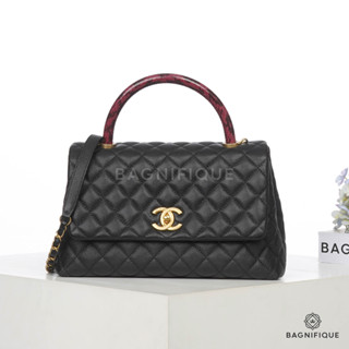 CHANEL COCO LIZARD 11_ BLACK CAVIAR GHW