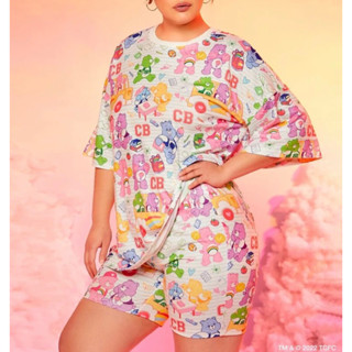 ลิขสิทธิ์แท้ ครบรอบ40ปี 💖 เสื้อชุดเซ็ตลาย care bears แคร์แบร์  ชุดsetพลัสไซส์ plus size ชุดสาวอวบ big size