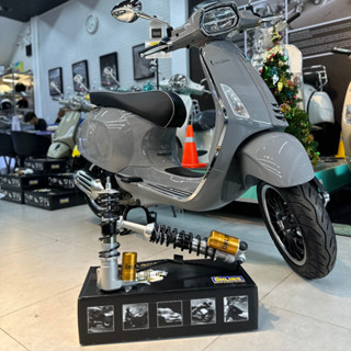 โช๊ค Öhlins Vespa Sprint - PRIMAVERA 125-150cc PI201-PI202 สปริงดำ-ซับแทงค์ทอง