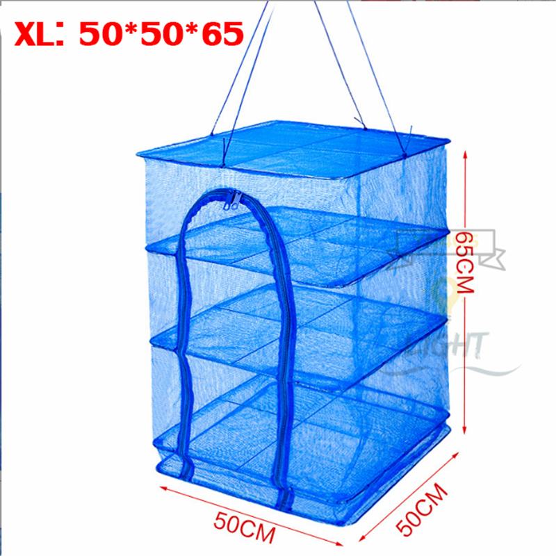 คอนโดตากปลา ที่ตากอาหาร 3 ชั้น มุ้งตากอาหาร มี 3 ขนาด พร้อมซิปปิดกันแมลง - 5