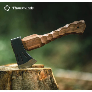 Thous winds ขวานเหล็กแมงกาสีส ด้ามไม้