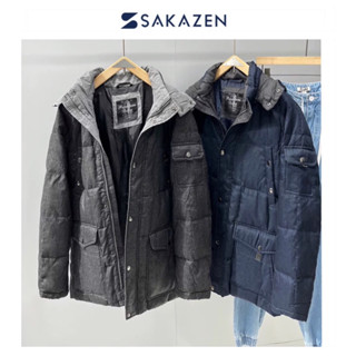 เสื้อขนเป็ด กันหนาวขนเป็ด เสื้อกันหนาวPADDED PUFFER JACKET ☢️แบรนด์🌟SAKAZEN✨PREMIUM DOWN แท้💯%  wY1019