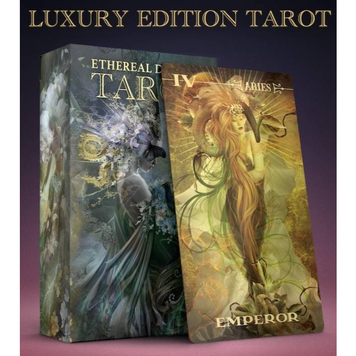 ไพ่ทาโรต์ ไพ่ยิปซี ไพ่ออราเคิล TAROT ORACLE CARDS : ETHEREAL DREAMS TAROT : LUXURY EDITION ของใหม่ ข