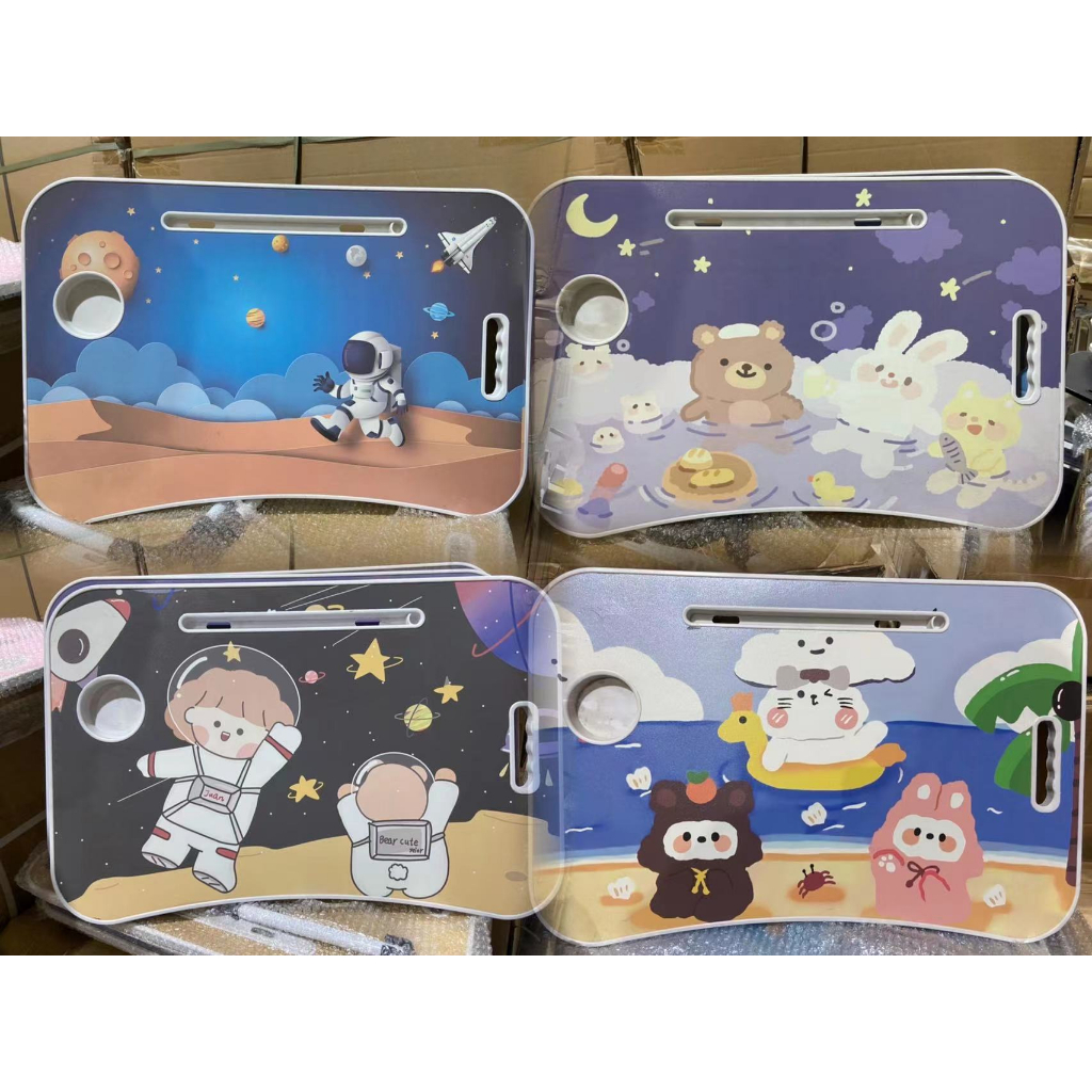 โต๊ะพับ โต๊ะเขียนหนังสือเด็ก โต๊ะญี่ปุ่น พับเก็บได้ น้ำหนักเบา มีช่องสำหรับวางของ ขนาดสินค้า 60*40*28 ซม