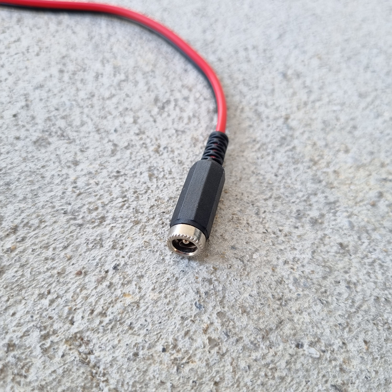 สายชาร์จแบตเตอรี่ ขั้วต่อสายไฟ DC ตัว​เมียปากคีบแดง-ดำ 6v 12v ปลั๊ก DC ตัวเมีย 5.5mm * 2.1mm DIY