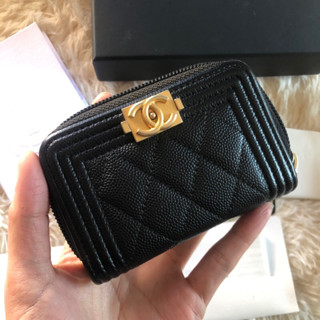 Chanel boy coin purse กระเป๋าใส่เหรียญตกแต่งซิป