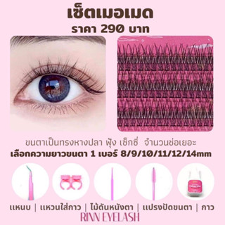 Rinn Eyelash เซ็ตตาเมอเมด ชุดต่อขนตาถาวรด้วยตัวเอง ต่อขนตาด้วยตัวเอง ต่อขนตาเอง  ทรงสวยธรรมชาติ หน้าหวาน