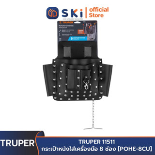 TRUPER 11511 กระเป๋าหนังใส่เครื่องมือ 8 ช่อง [POHE-8CU] | SKI OFFICIAL